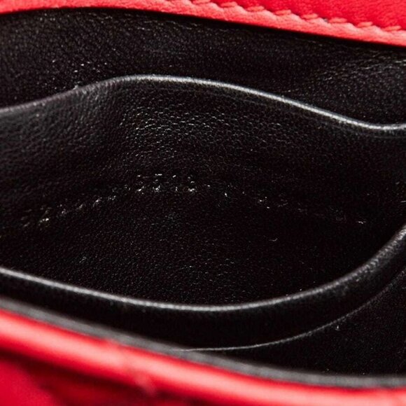 Balenciaga Red Quilted Embossed Leather BB Chain Round Small Flap Bag - Picture 9 of 12